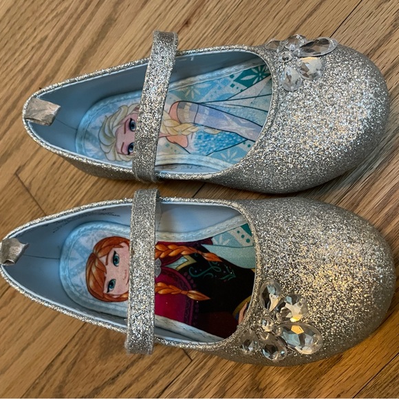 Frozen glitter flats, size 9 - Picture 2 of 5